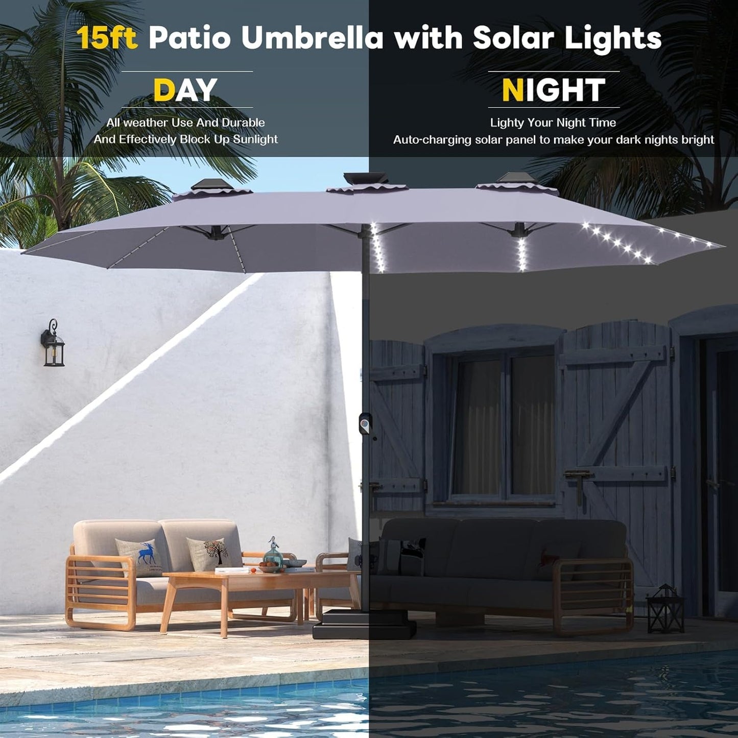 YODOLLA large umbrella for patio sturdy