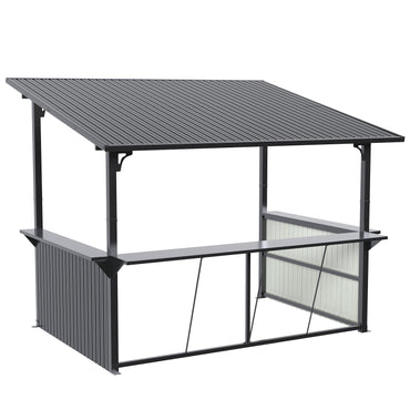 YODOLLA 10'x12' Gazebo Bar Hardtop BBQ Gazebo & Grill Shelter