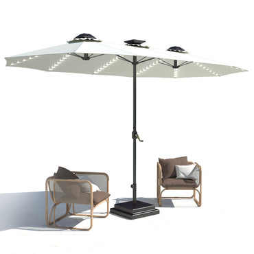 YODOLLA rectangular patio umbrella wide shade