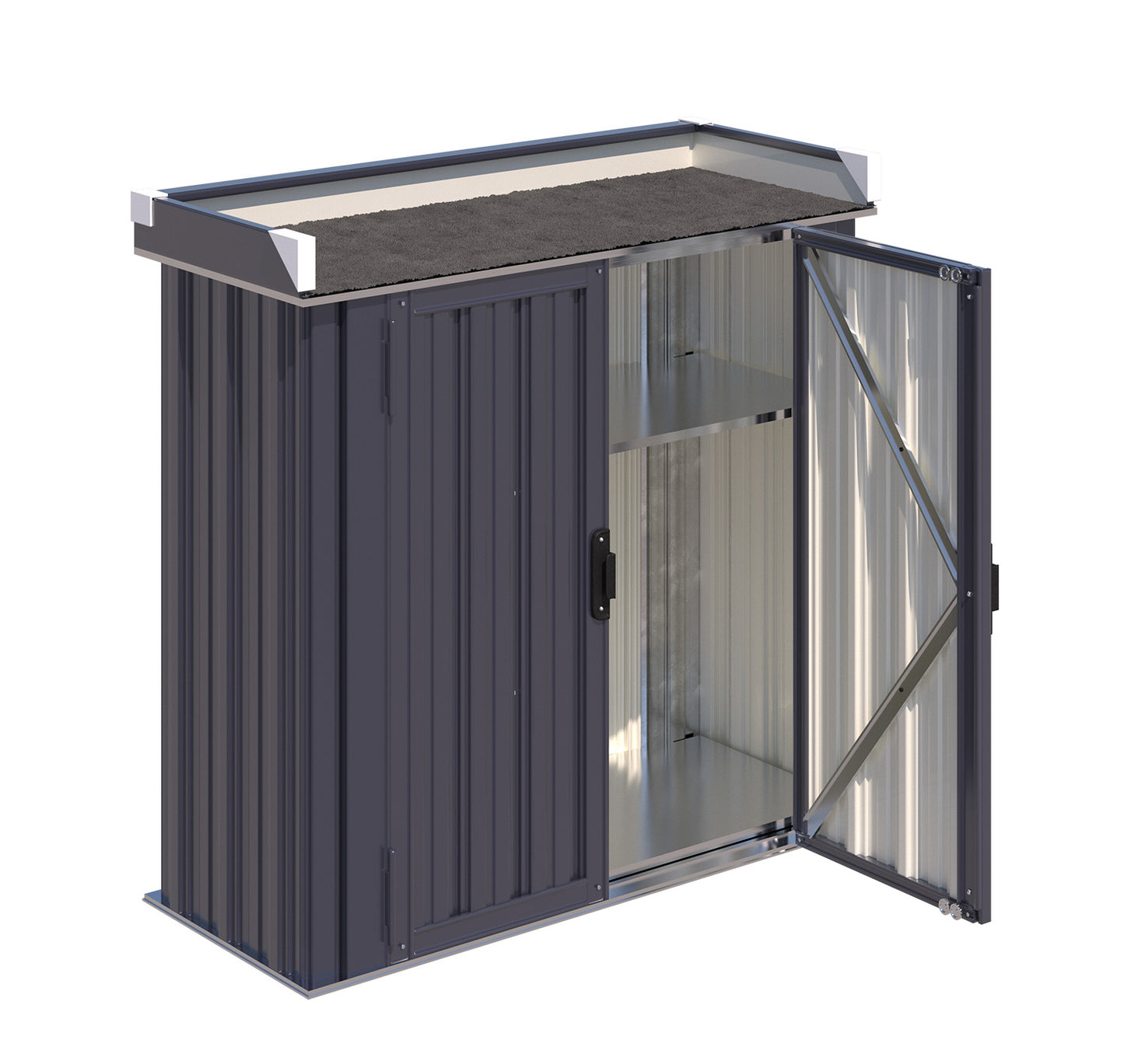 YODOLLA Metal Outdoor Storage Cabinet, Gray
