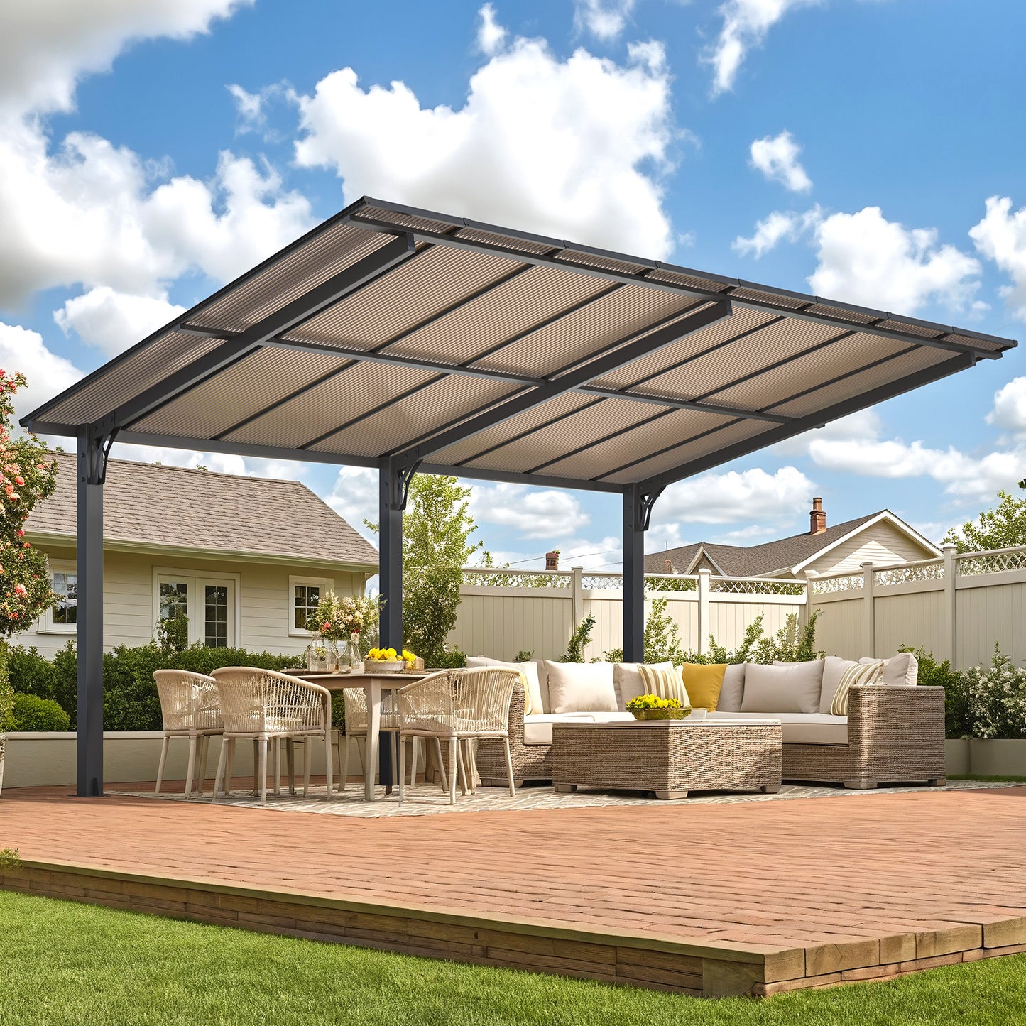 YODOLLA Outdoor Pergola Gazebo for Patio