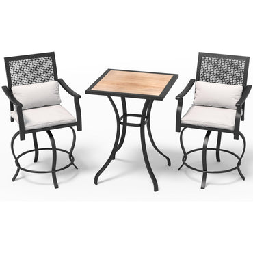 YODOLLA High Top Patio Bar Set Dining Table Set