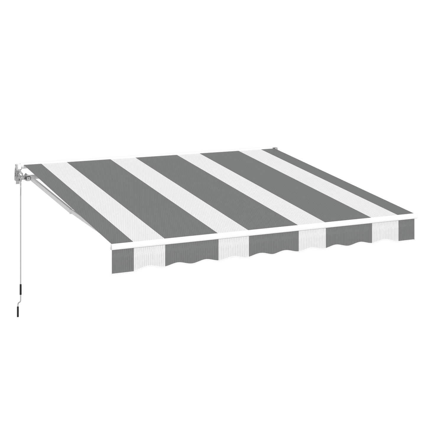 YODOLLA gray stripes Awning Sun Shade