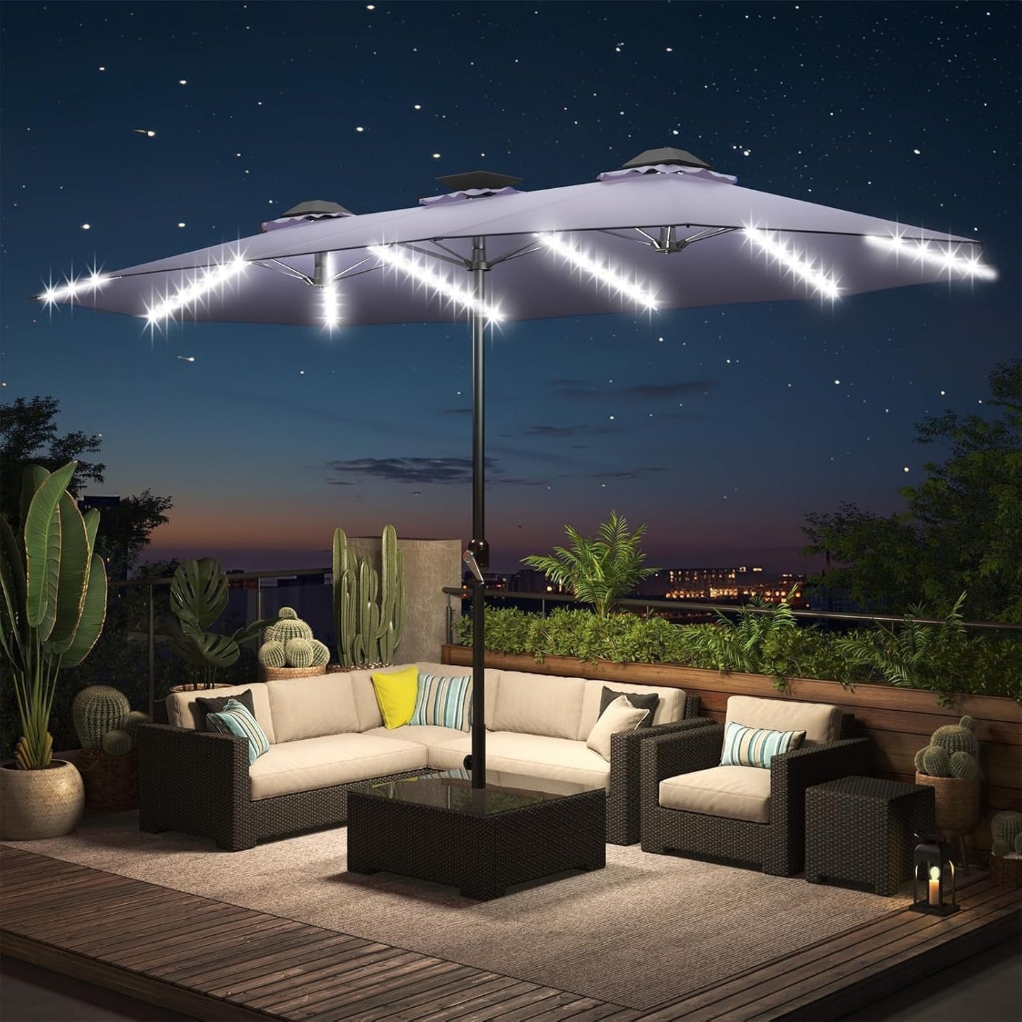 YODOLLA heavy duty patio umbrella strong
