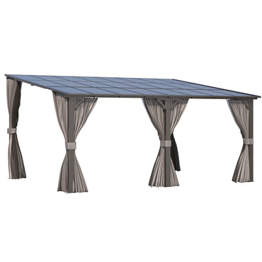 YODOLLA 16' x 12' Gazebo Outdoor Pergola with Curtains and Netting