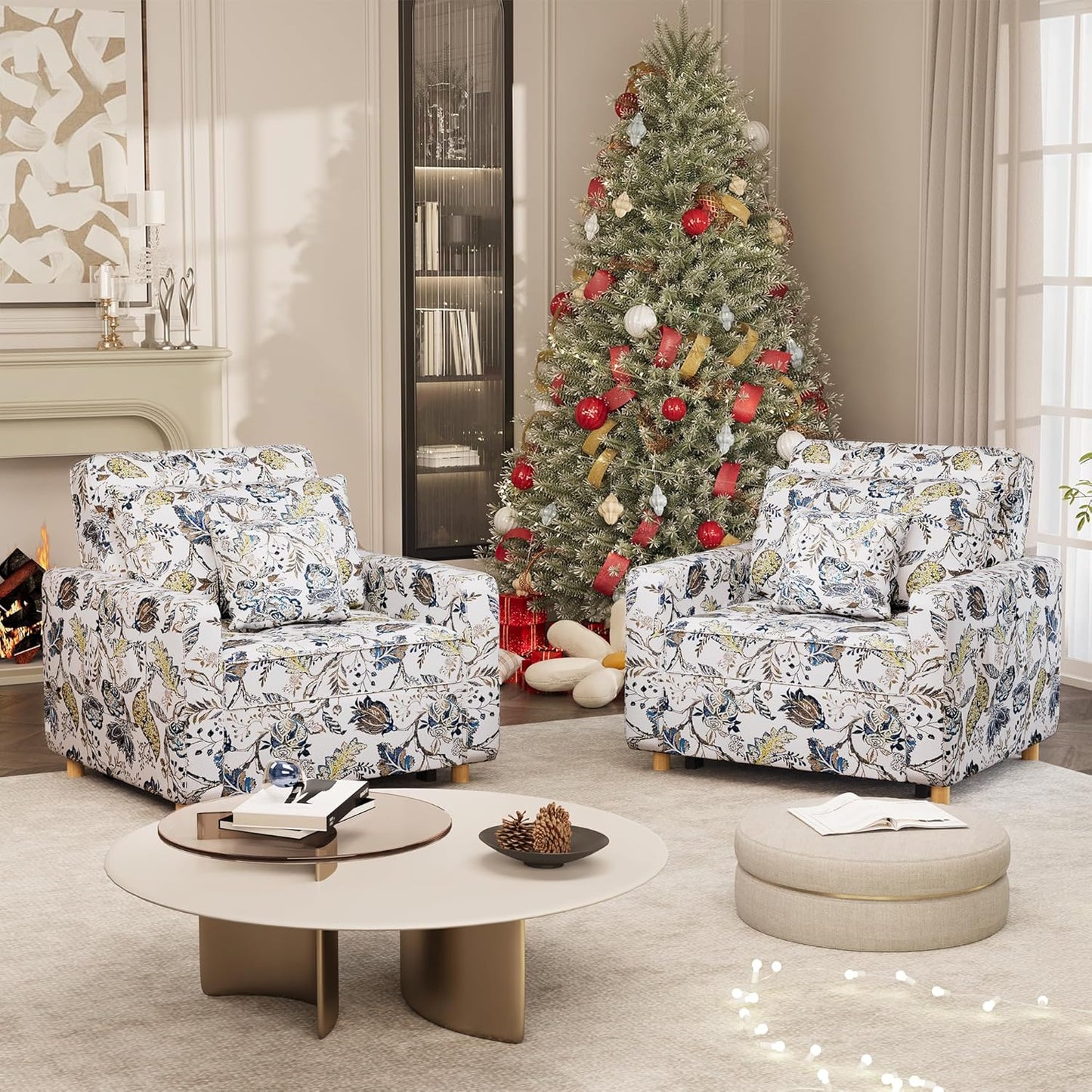 YODOLLA 3 in 1 Chair Bed Sleeper for Adults, Floral