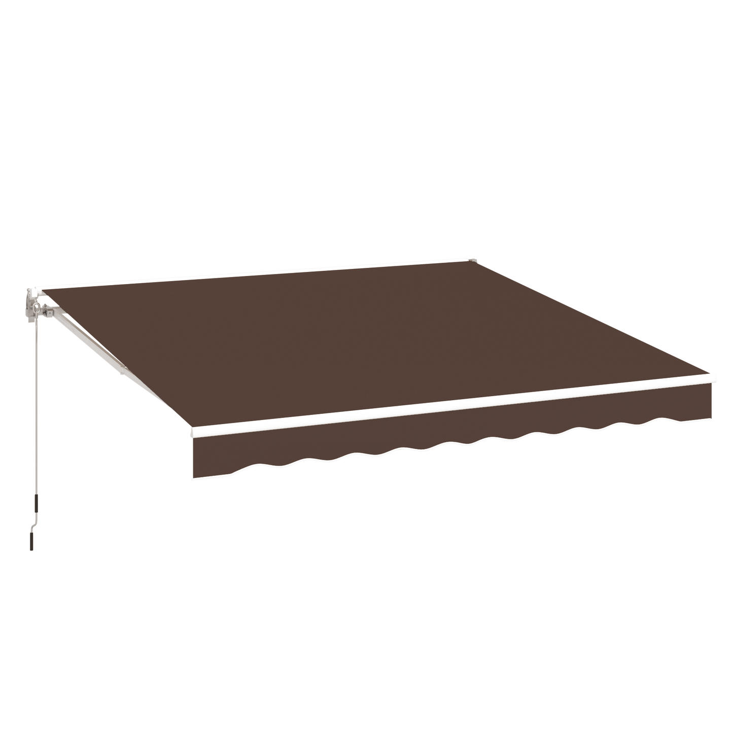 YODOLLA 13'x8' retractable awning, brown.