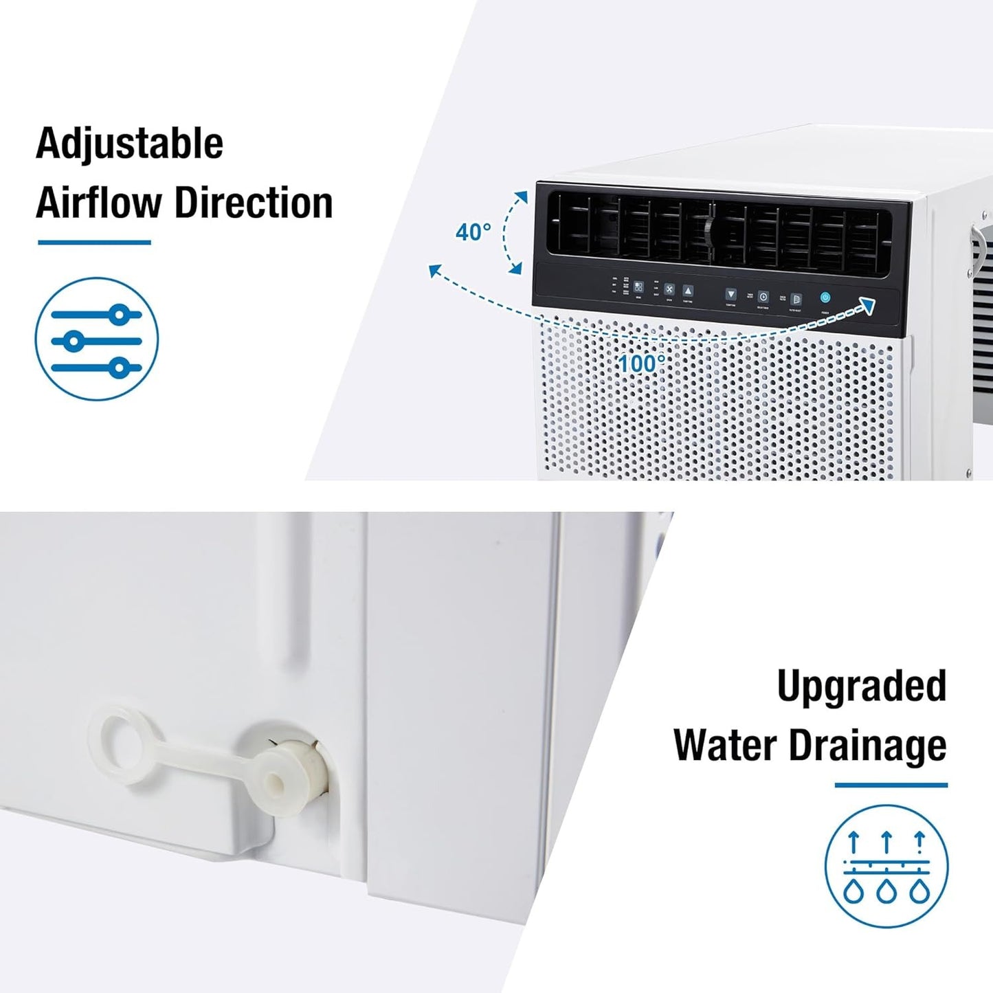 YODOLLA 8100 BTU Window Air Conditioner, White