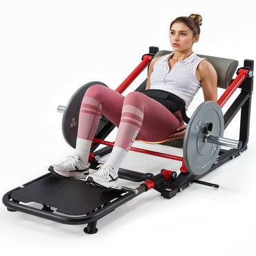 YODOLLA Hip Thrust Machine with Adjustable Footboard, 800LBS Plate-Loaded Glute Bridge Machine