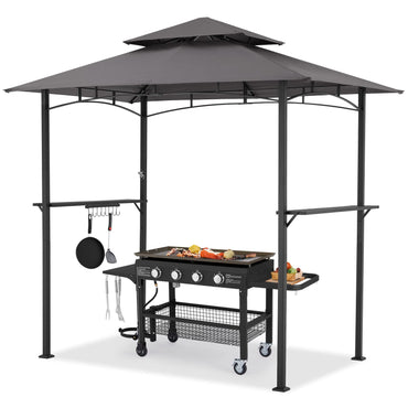 YODOLLA Outdoor Grill Canopy, Dark Grey