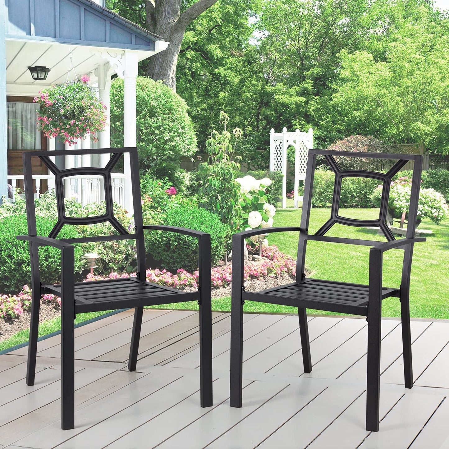 YODOLLA 4 Pieces Outdoor Dining Chairs