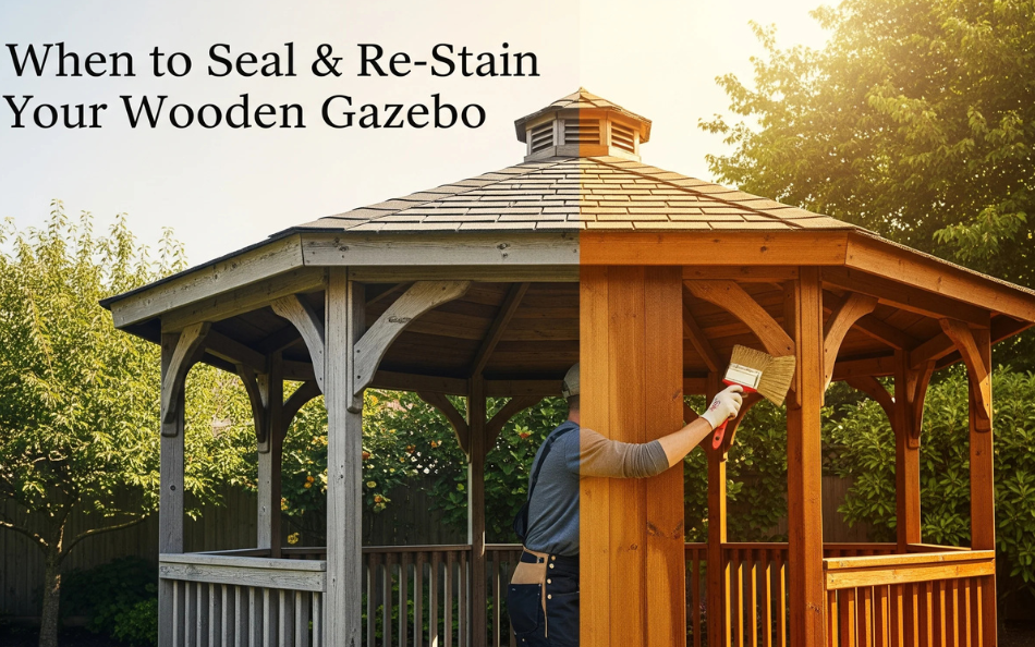 When to Seal & Re-Stain Your Wooden Gazebo