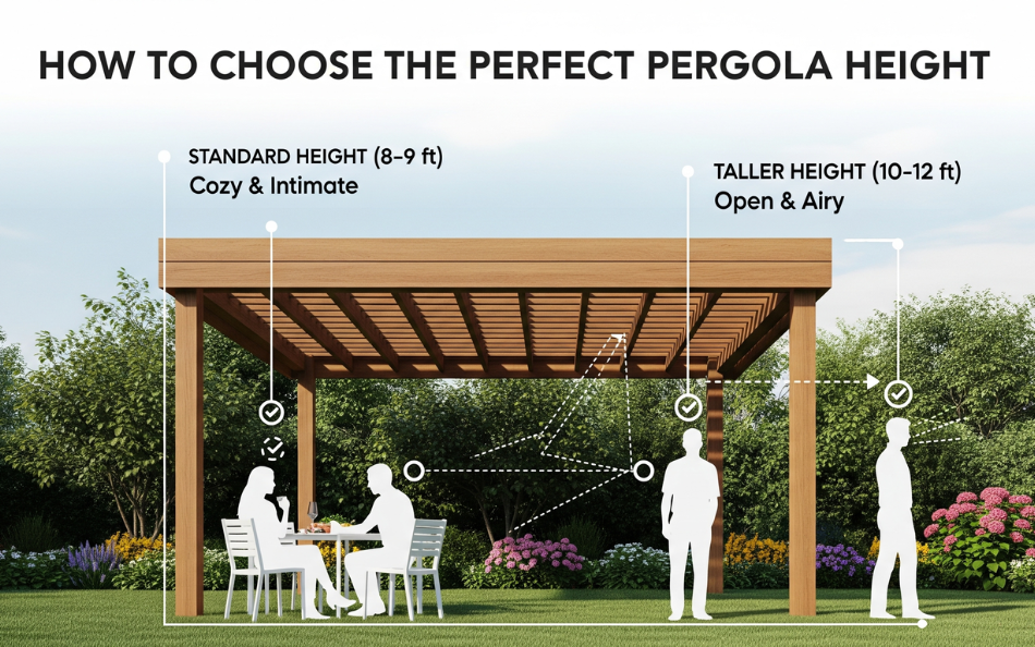 How to Choose the Perfect Pergola Height