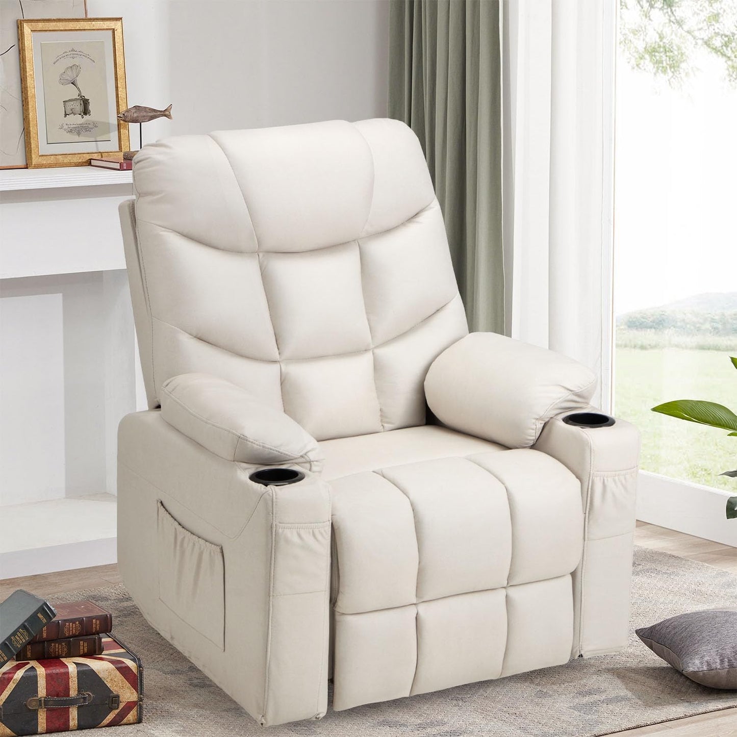 YODOLLA Massage Power Lift Recliner for Elderly