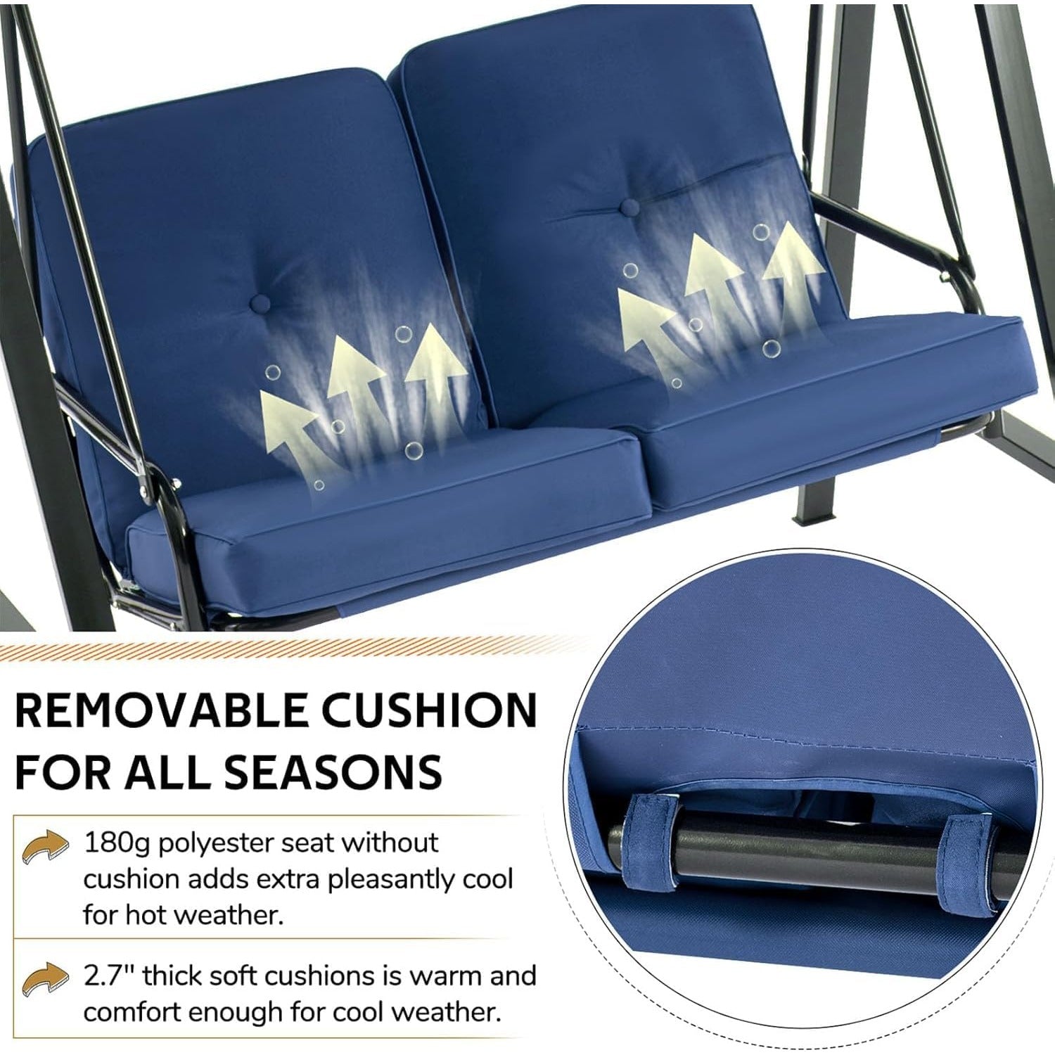 YODOLLA comfortable outdoor swing chair