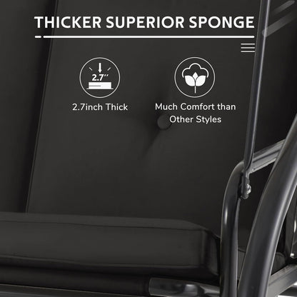 YODOLLA Black Swing for Outdoor Patio