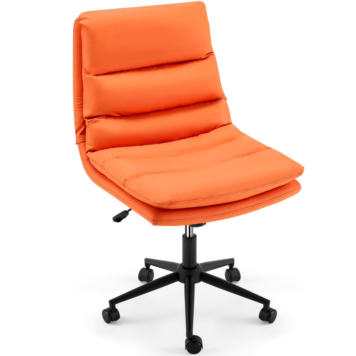 YODOLLA Office Chairs Swivel Desk Chair, PU Leather Orange