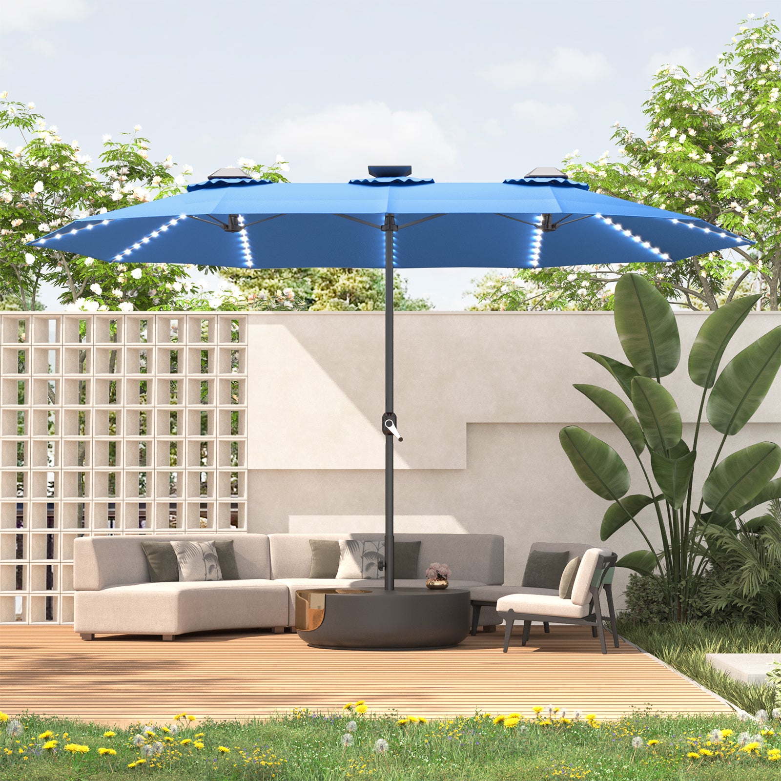 YODOLLA outdoor umbrellas for patio tables sturdy frame