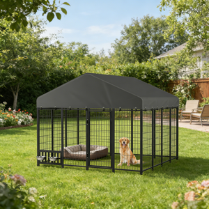 YODOLLA 8x8 Heavy Duty Outdoor Dog Kennel