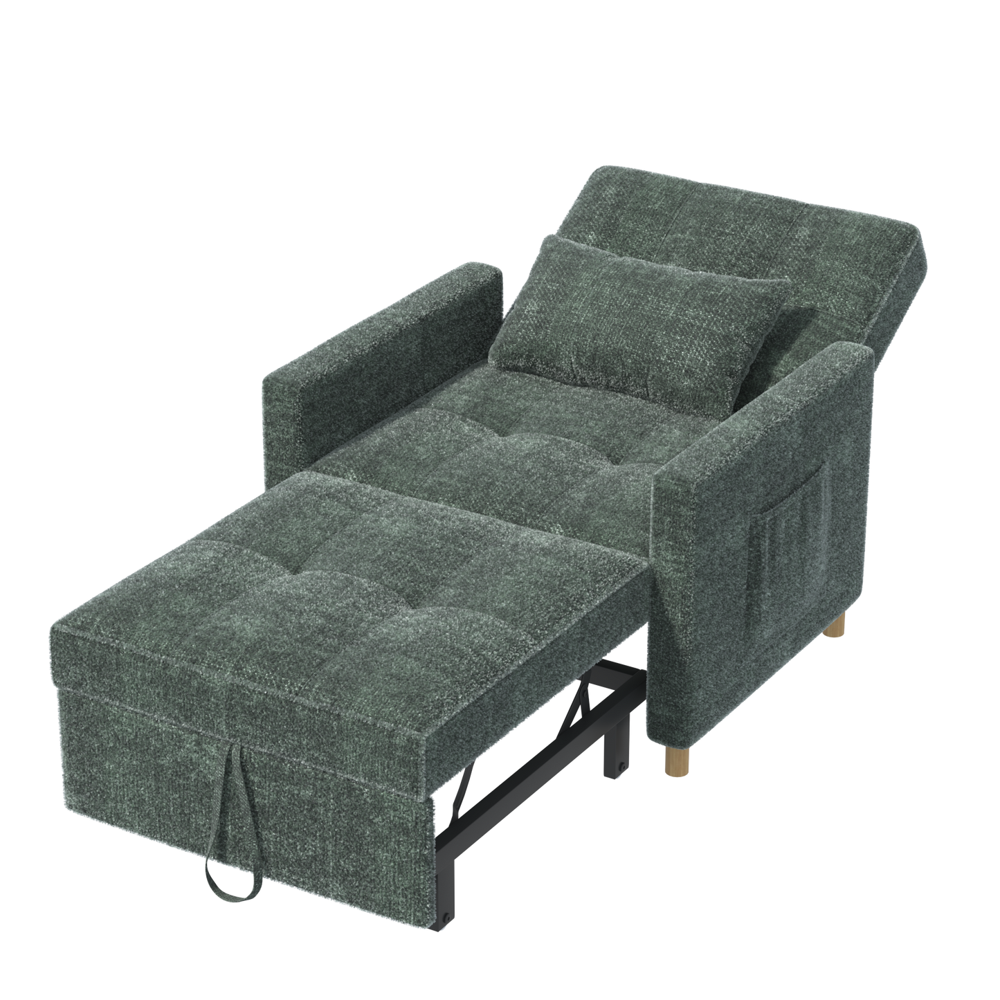 YODOLLA 3 in 1 Chair Bed Sleeper for Adults, Green