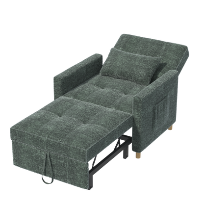 YODOLLA 3 in 1 Chair Bed Sleeper for Adults, Green