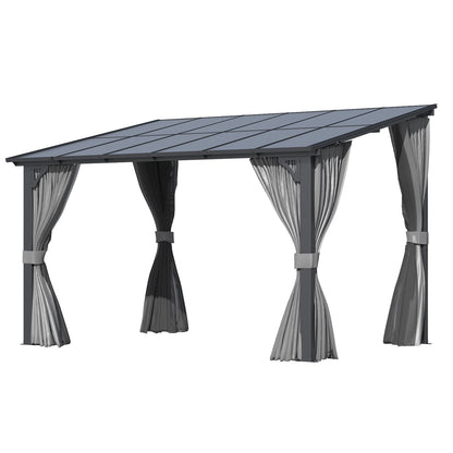 YODOLLA 12' x 8' Gazebo Outdoor Pergola Gazebo with Curtains and Netting