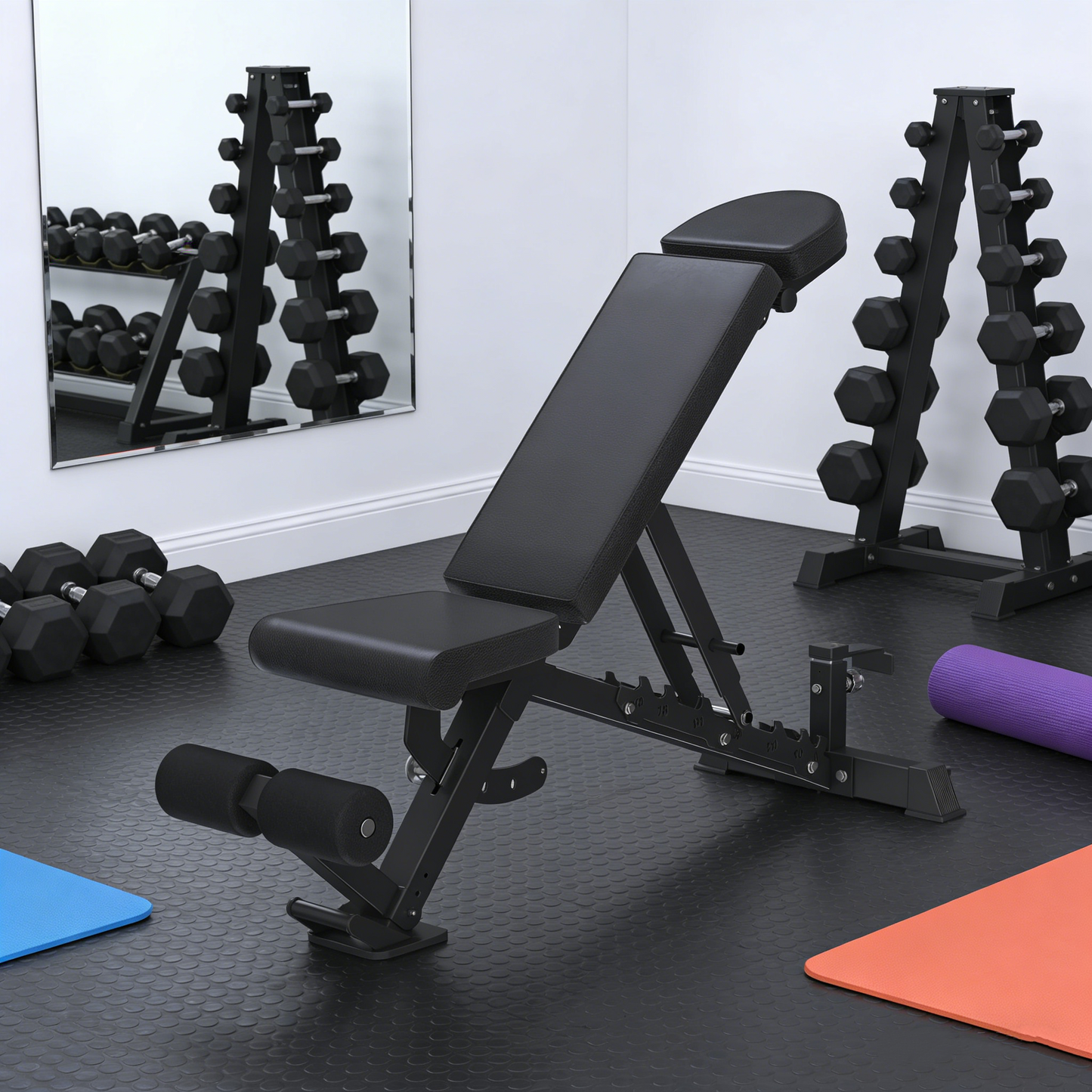 YODOLLA Adjustable Weight Bench 1300 lbs Capacity Bench