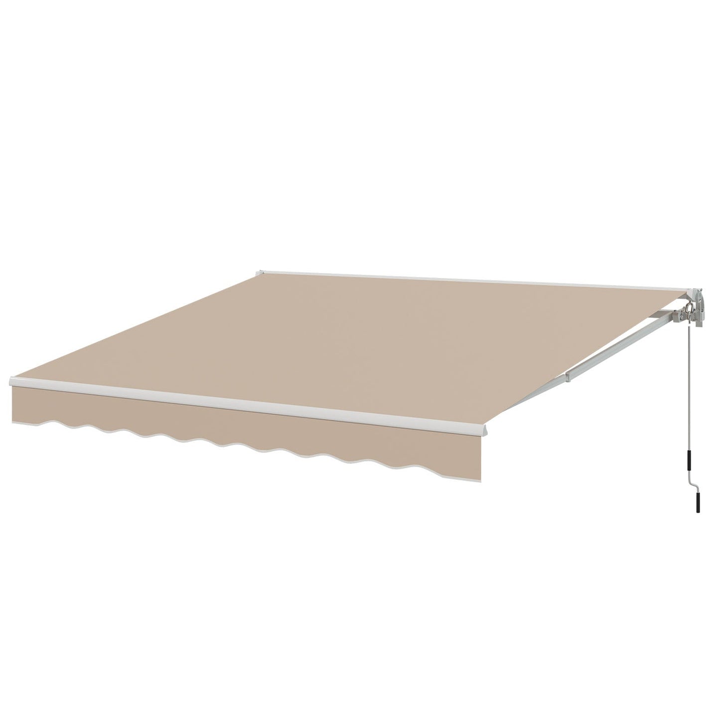 YODOLLA 13'×10' manual retractable awning for patio shade.