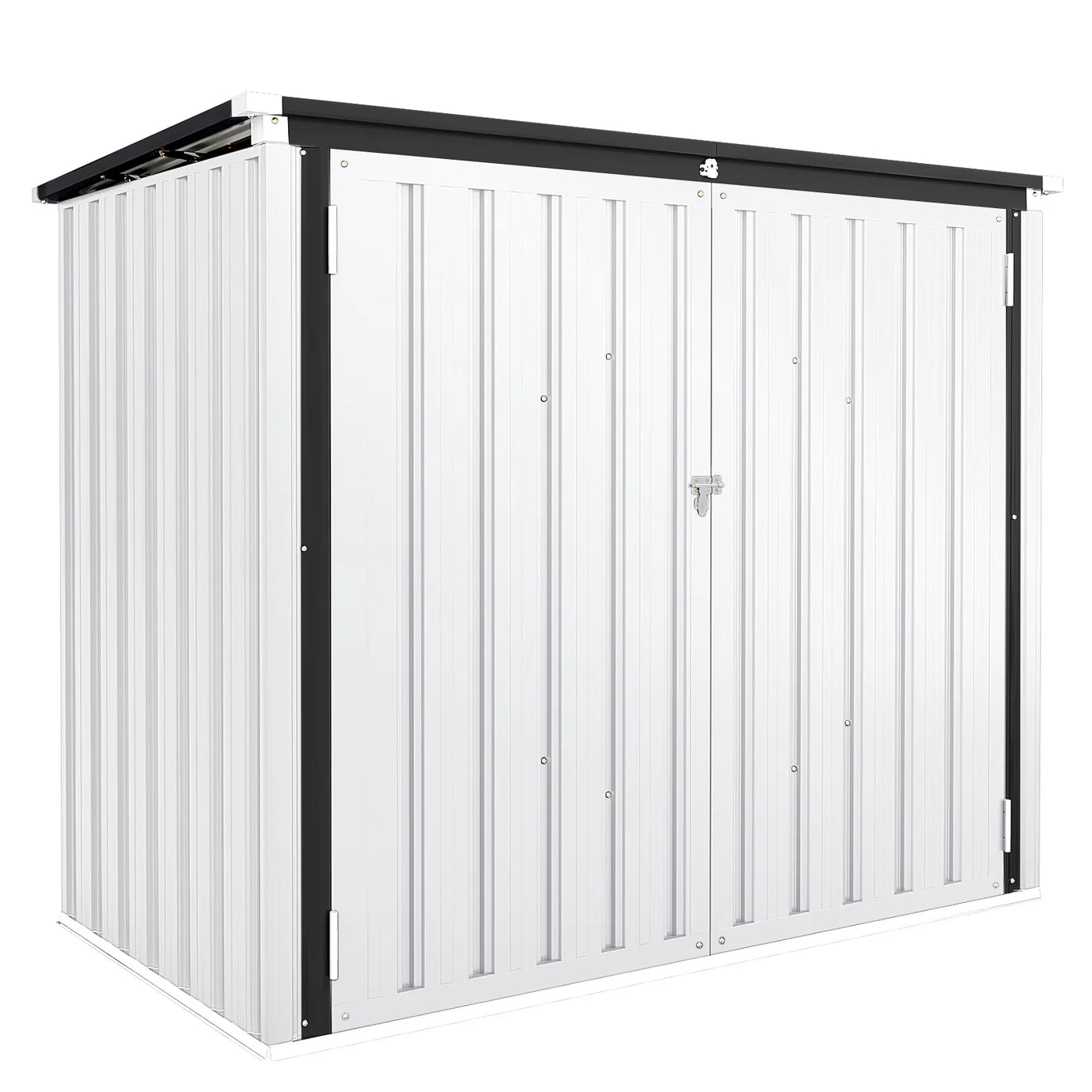 YODOLLA 46 Cu.Ft Outdoor Horizontal Storage Shed, White
