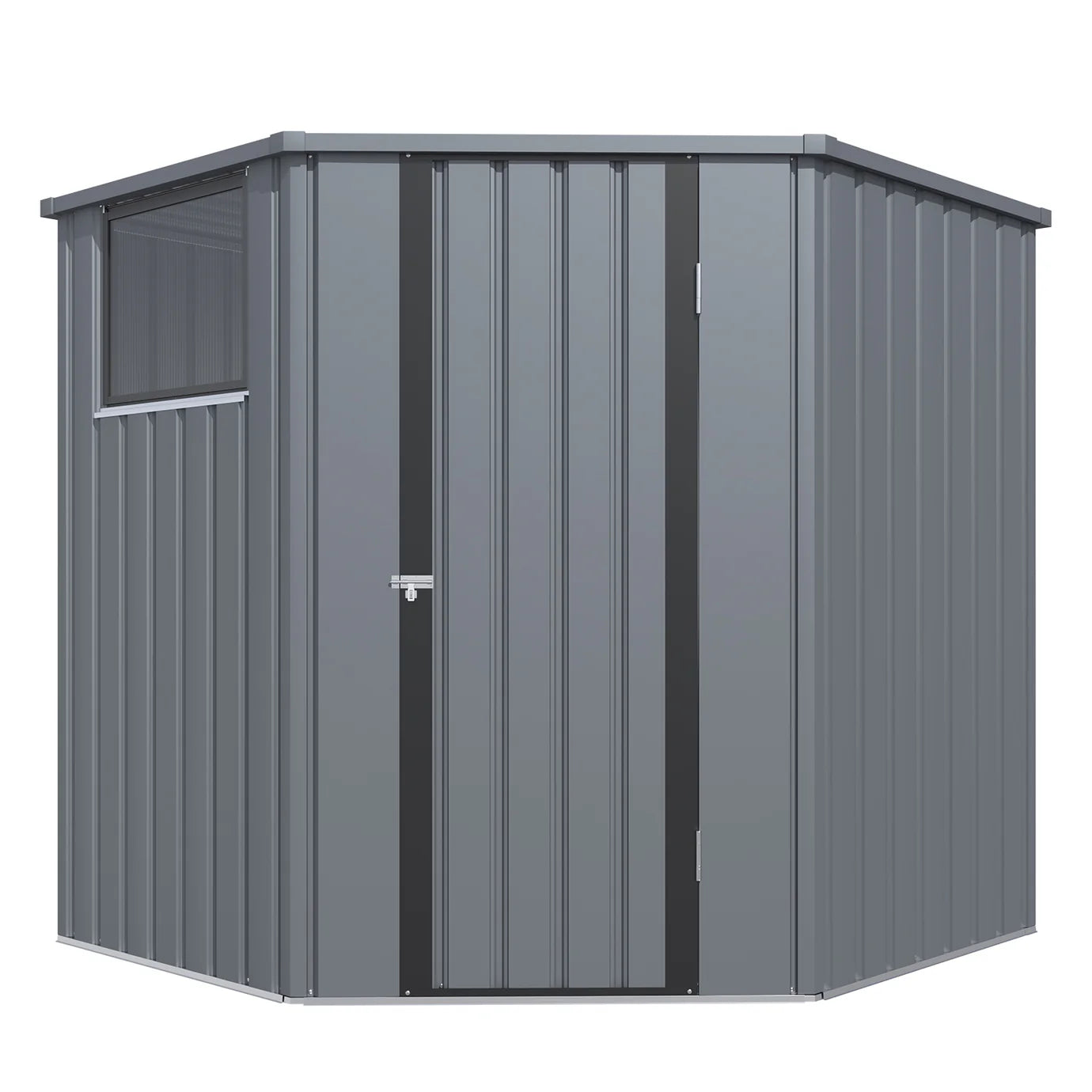 YODOLLA Corner 6x6 Storage Sheds & Outdoor Storage with Openable Windows