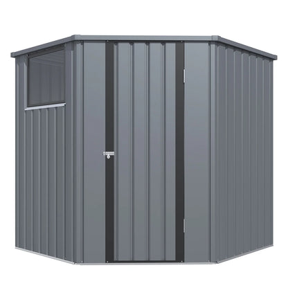 YODOLLA Corner 6x6 Storage Sheds & Outdoor Storage with Openable Windows