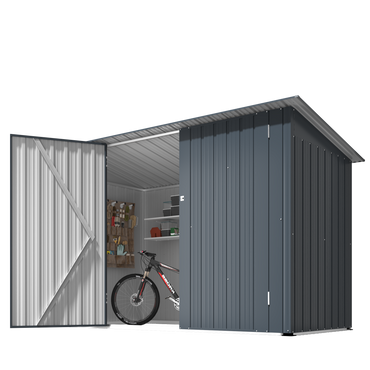 YODOLLA 7x3 Small Metal Shed for Garden & Yard