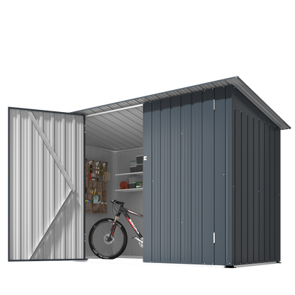 YODOLLA 7x3 Small Metal Shed for Garden & Yard