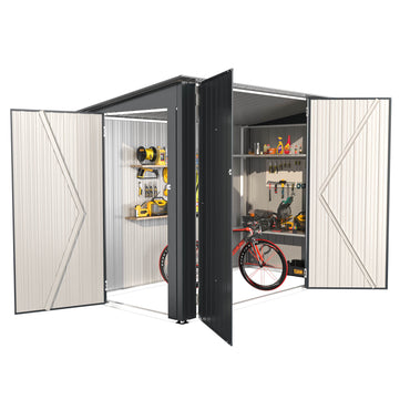 YODOLLA Outdoor Storage Cabinet, 7x4 Horizontal