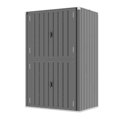 YODOLLA Outdoor Cabinet Outdoor Storage Cabinet, Gray