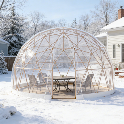 YODOLLA Igloo Tent Dome for Winter, Outdoor 12x12 Clear Bubble Tent for 4–7 People