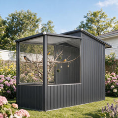 YODOLLA 3x8 Ft Large Bird Cage, Outdoor Aviary