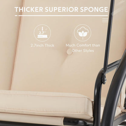 YODOLLA Heavy Duty Patio Swing with Canopy