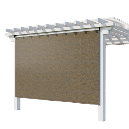 YODOLLA Outdoor UV Protection 6'(W) x 10'(H) Roller Shade, Mocha