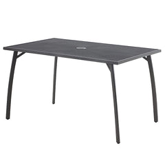 YODOLLA 51”x31” Rectangular Steel Patio Dining Table