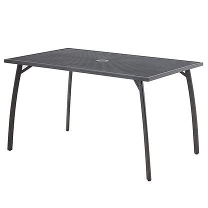YODOLLA 51”x31” Rectangular Steel Patio Dining Table