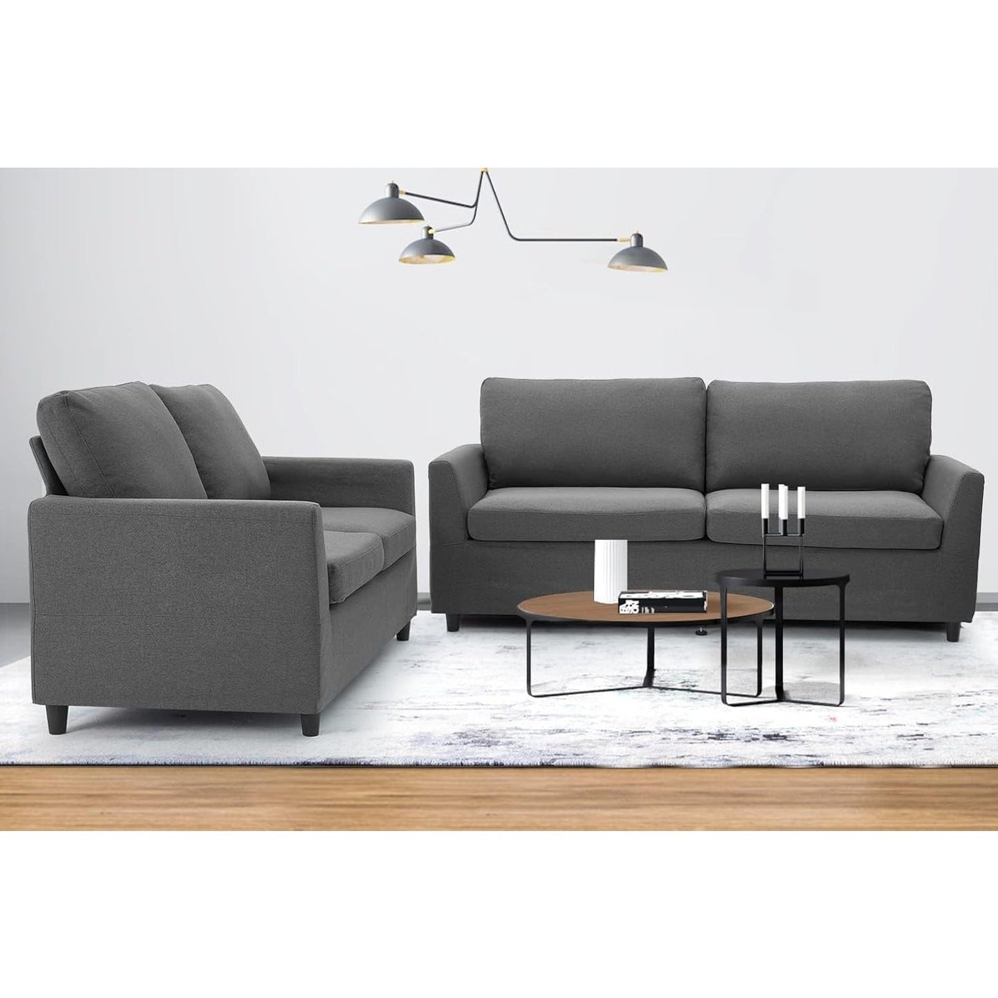 YODOLLA 2 Seater Sofa with Removable Sofa Covers, Morden Love Seat Comfy Couch