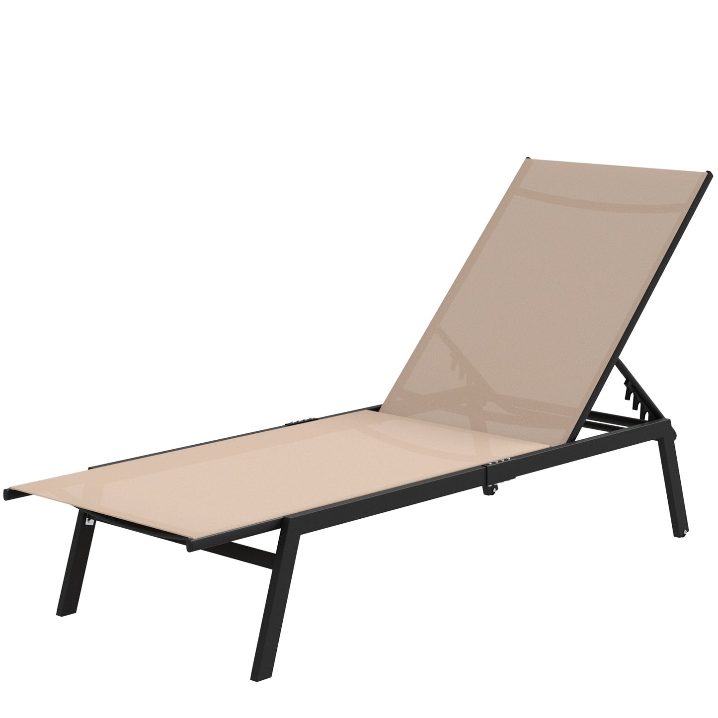 YODOLLA Curved Design Pool Lounge Chairs, Beige
