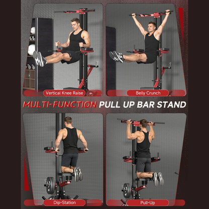 YODOLLA Power Tower Pull Up & Dip Station, Leverage Assisted Dip Machine