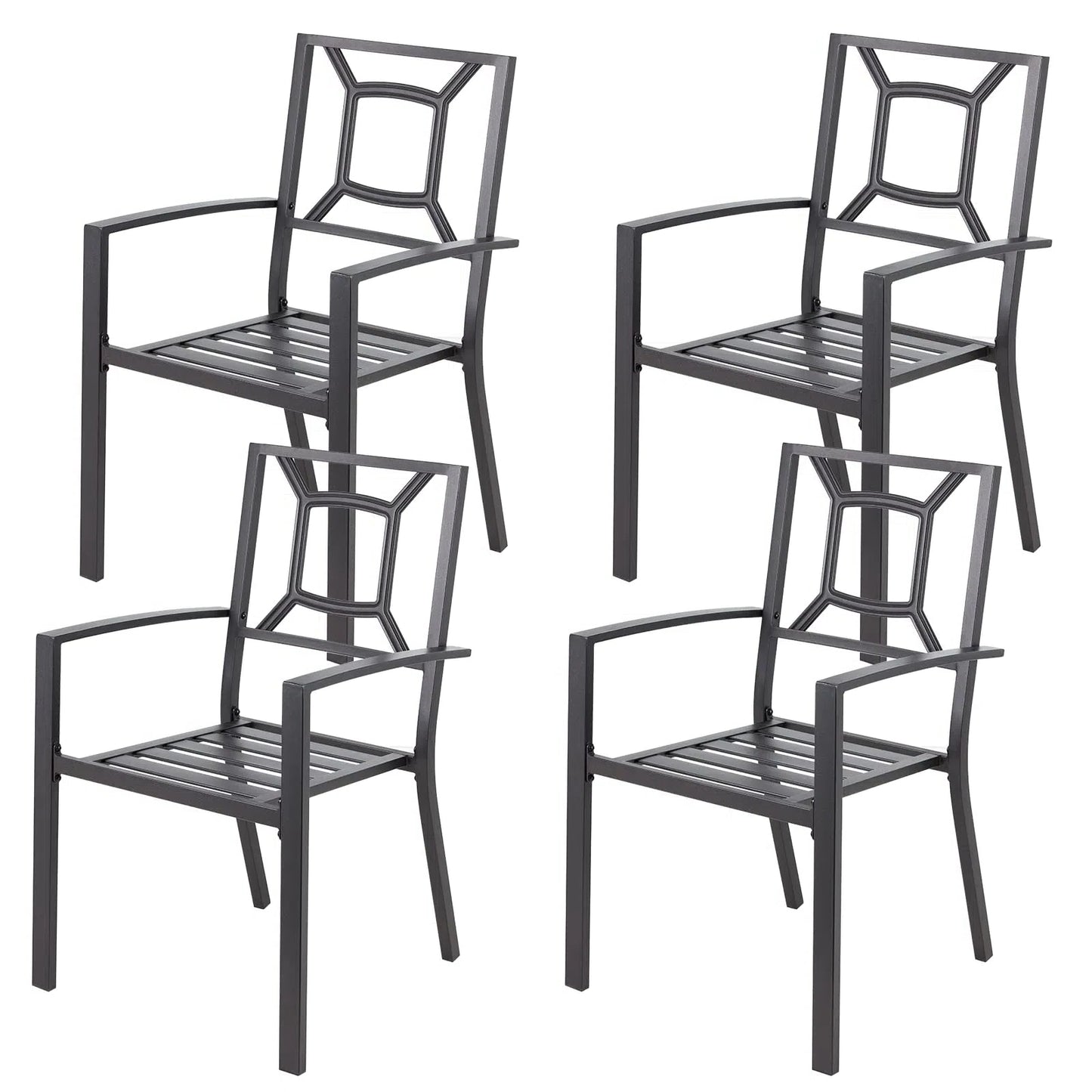 YODOLLA 4 Pieces Outdoor Dining Chairs