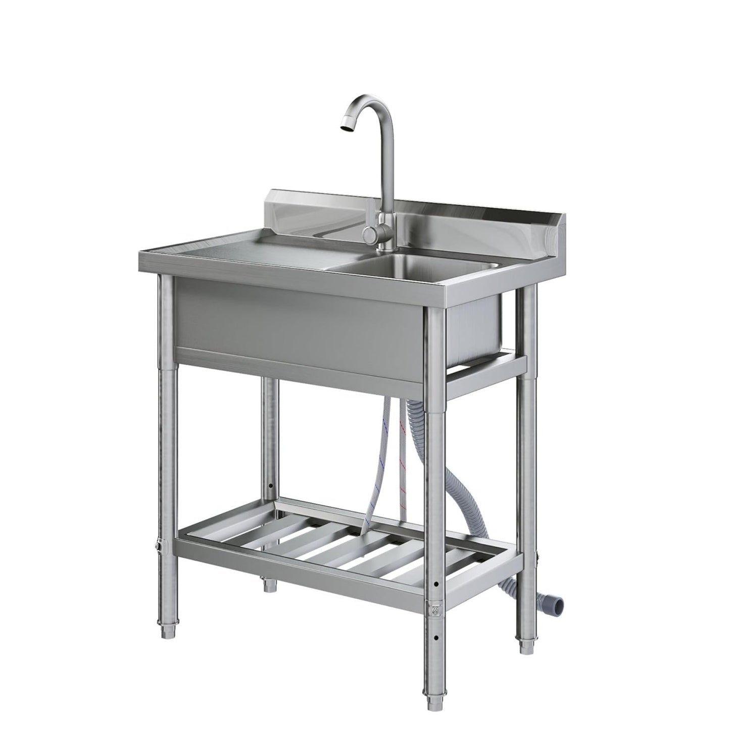 YODOLLA Freestanding Stainless Steel Utility Sink