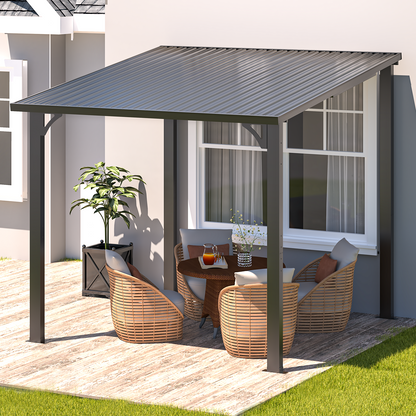 YODOLLA 8x8 Outdoor Pergola Hardtop Gazebo