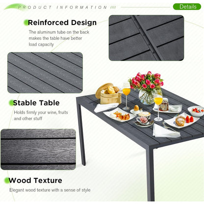 YODOLLA 60" Outdoor Dining Table