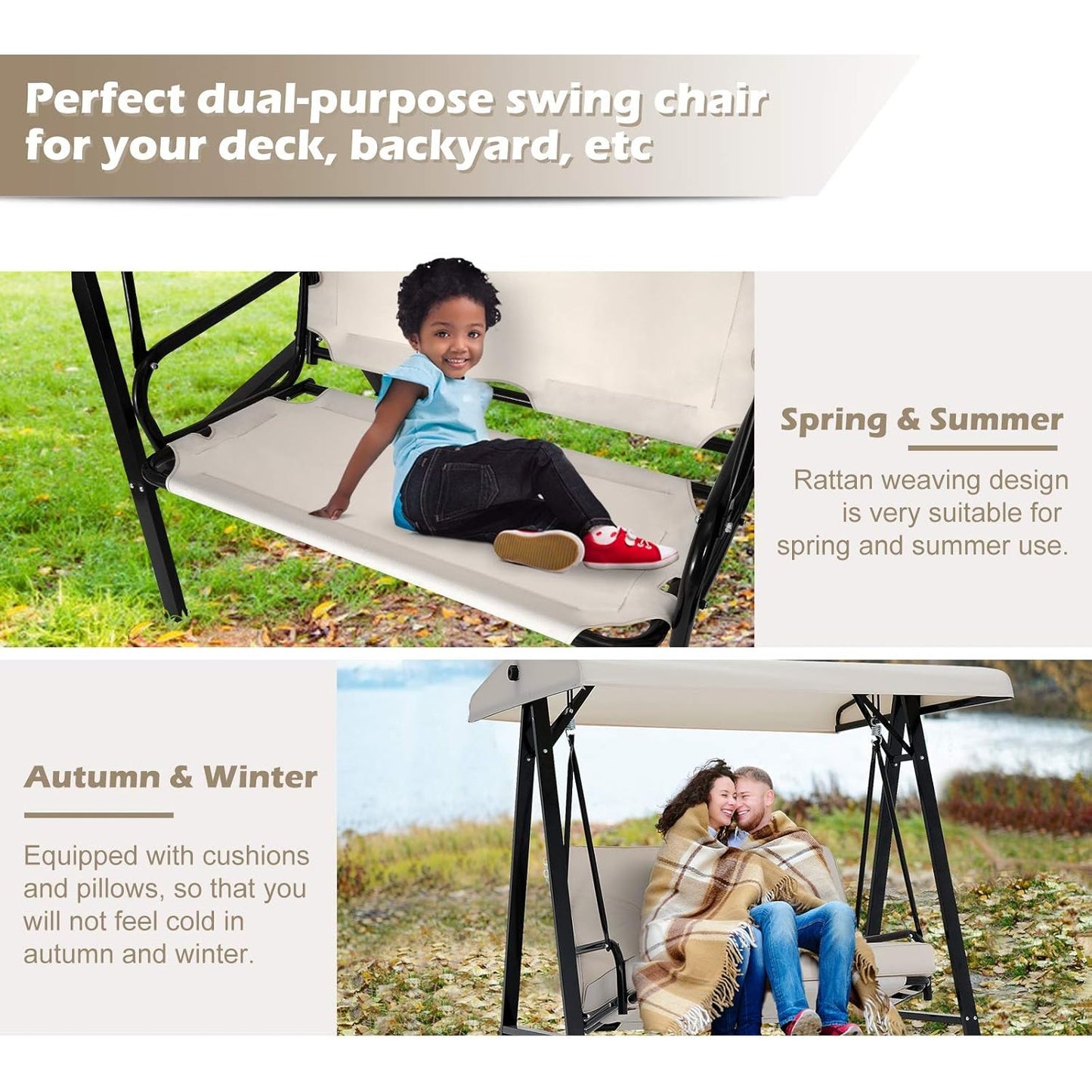 YODOLLA porch swing chair