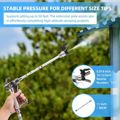 YODOLLA 0.39GPM 700W 2900PS Airless Paint Sprayer, Black